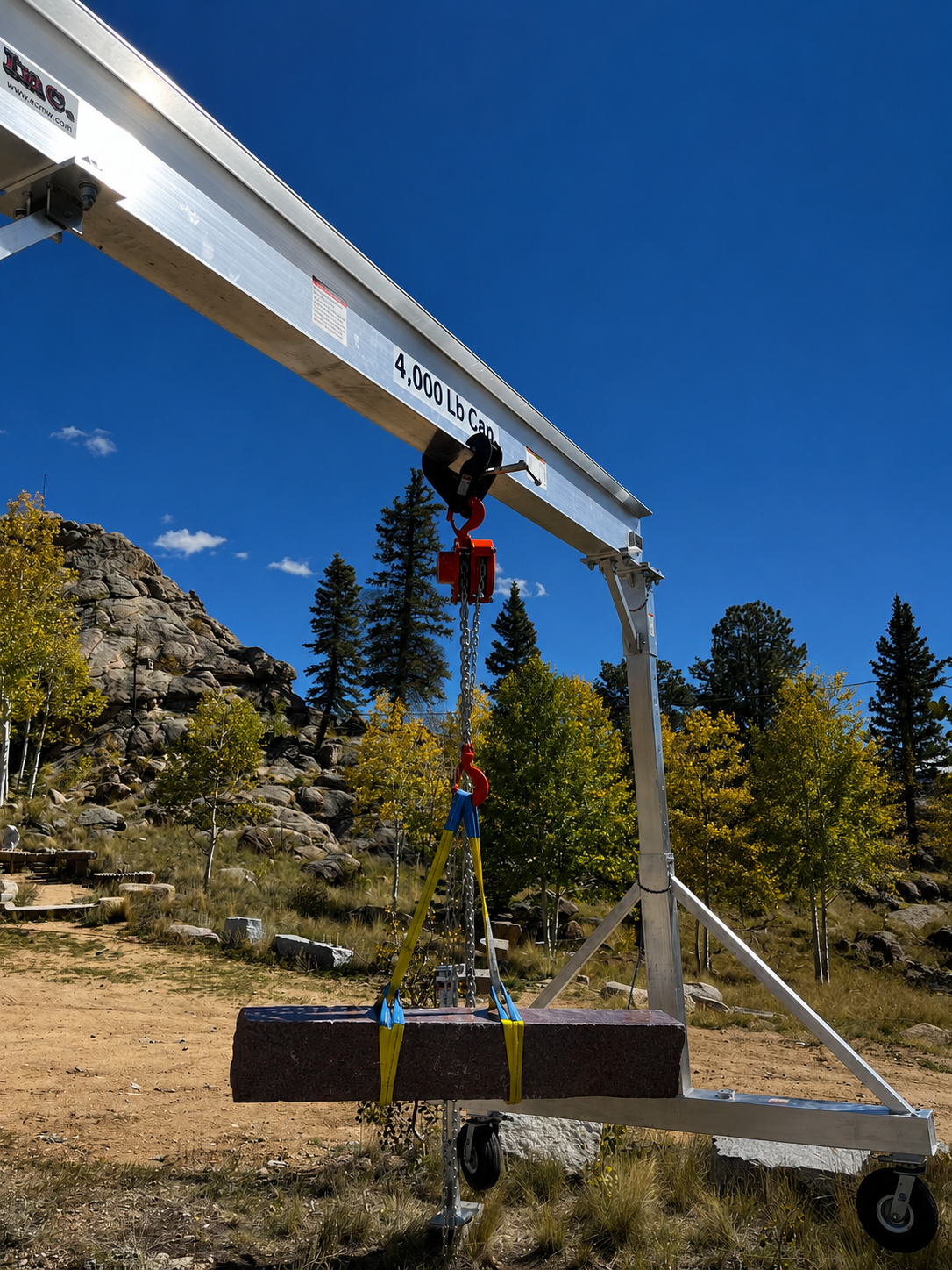 Aluminum Gantry Crane for Stone Sculptor