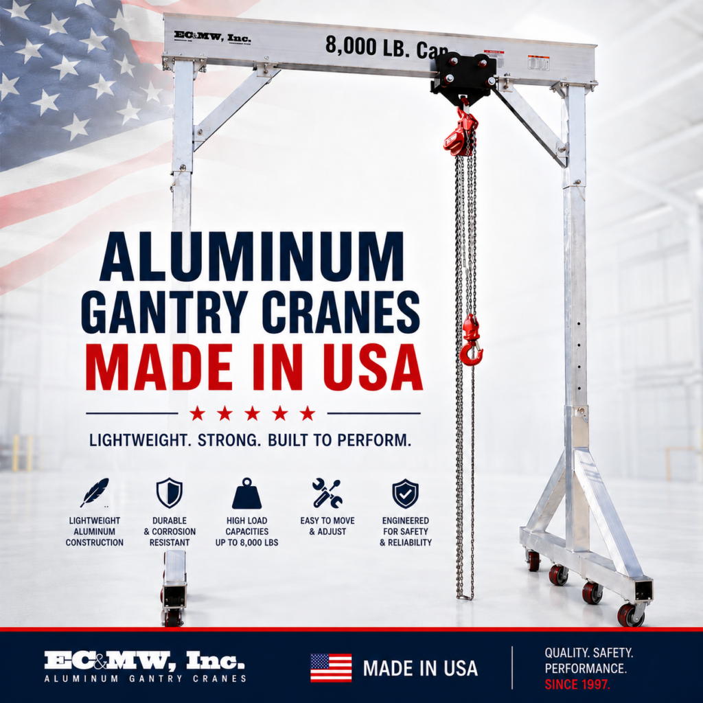 aluminum gantry crane built in USA